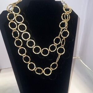 COPY - ♦️ Fashionable Gold Colored Ribbon Chain Necklace